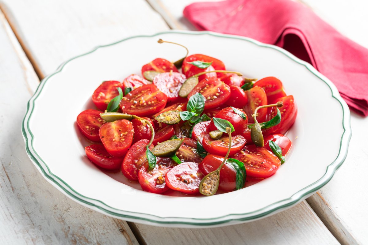 Basil-Marinated Cherry Tomatoes
