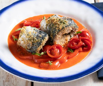 Mackerel Rolls with Peppers