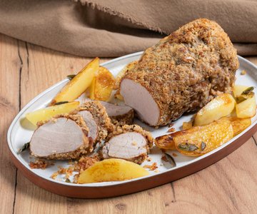 Parmesan-crusted pork tenderloin