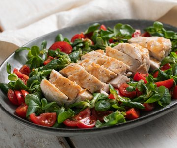 Sliced chicken breast