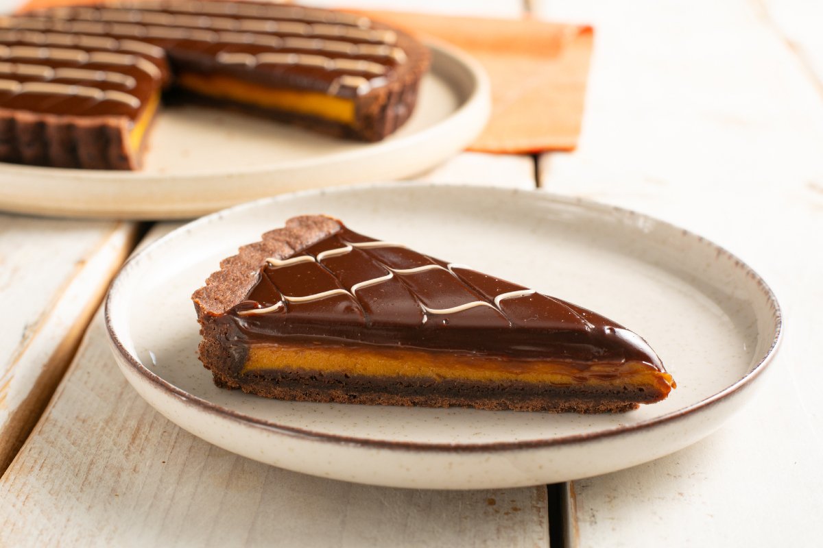 Pumpkin and Chocolate Tart
