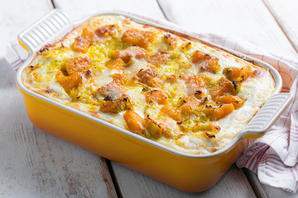 Pumpkin and Leek Lasagna