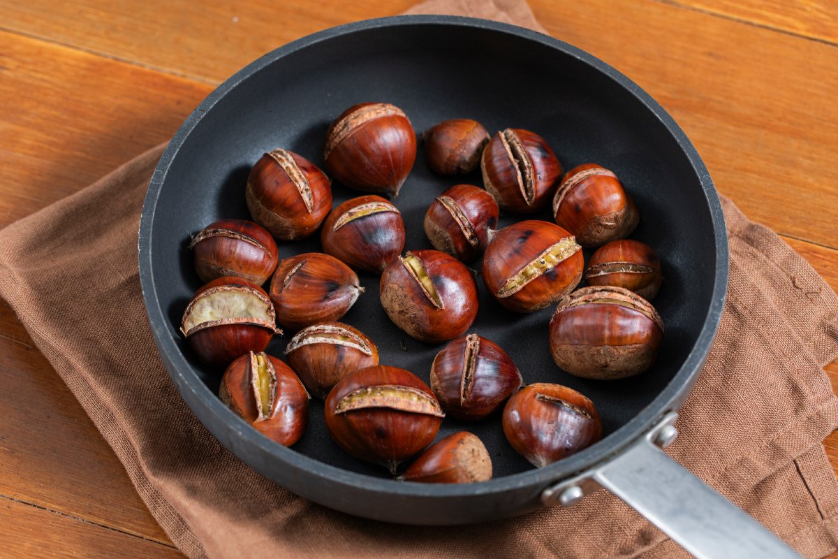 Chestnuts in a Skillet, Boiled, and in the Air Fryer