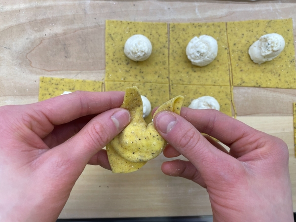 Cappellacci with Savoy Cabbage and Cheese - step 2